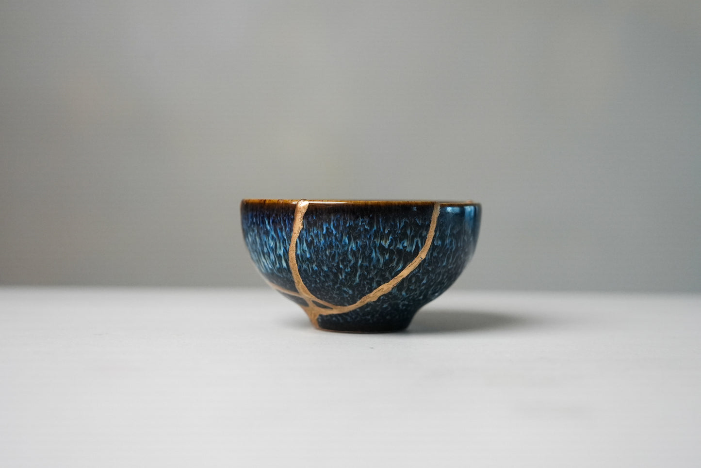 Cobalt Blue Kintsugi Bowl
