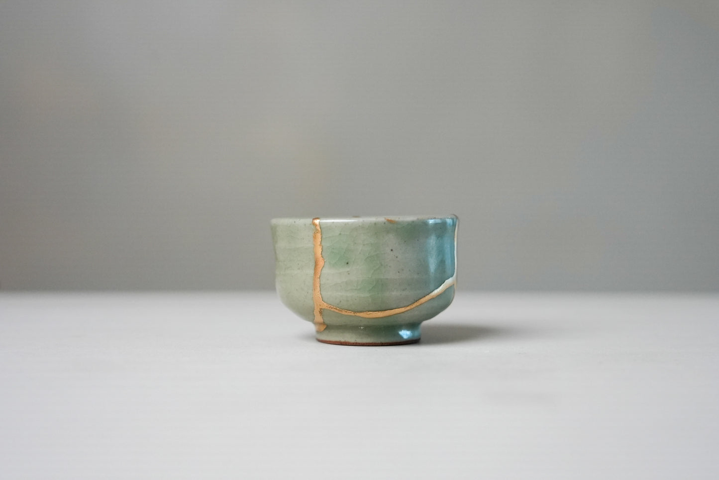 Small Light Green Kintsugi Bowl