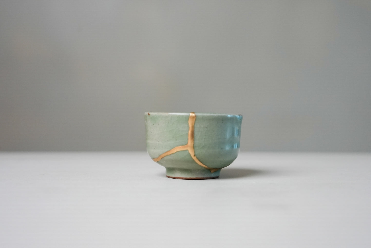 Small Light Green Kintsugi Bowl