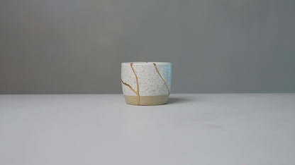Small White Kintsugi Cup